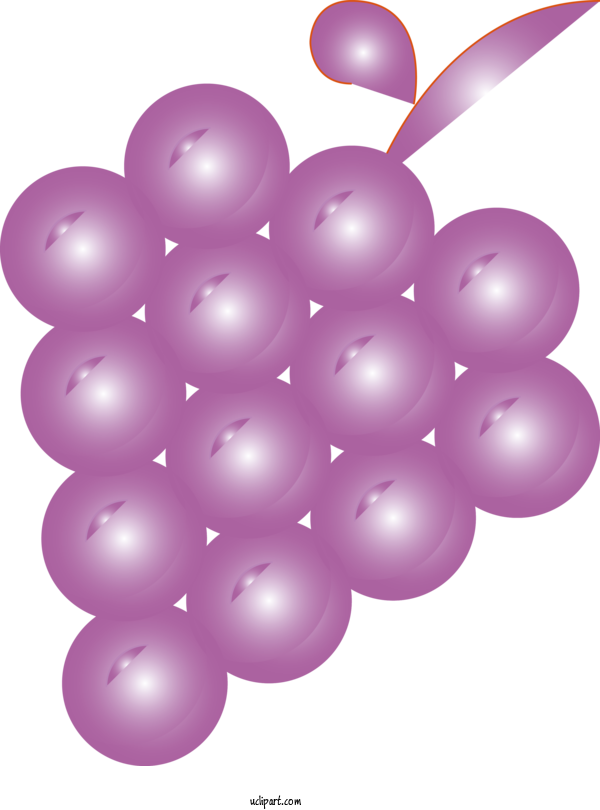 Free Food Purple Balloon Ball For Fruit Clipart Transparent Background