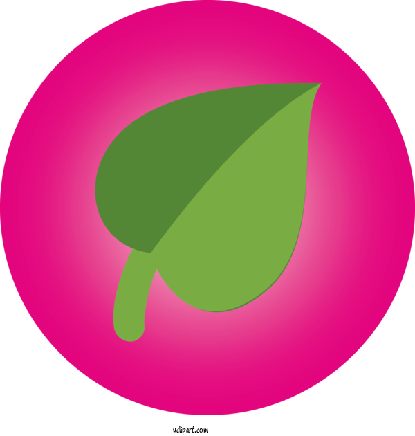 Free Food Leaf Circle Plant For Vegetable Clipart Transparent Background