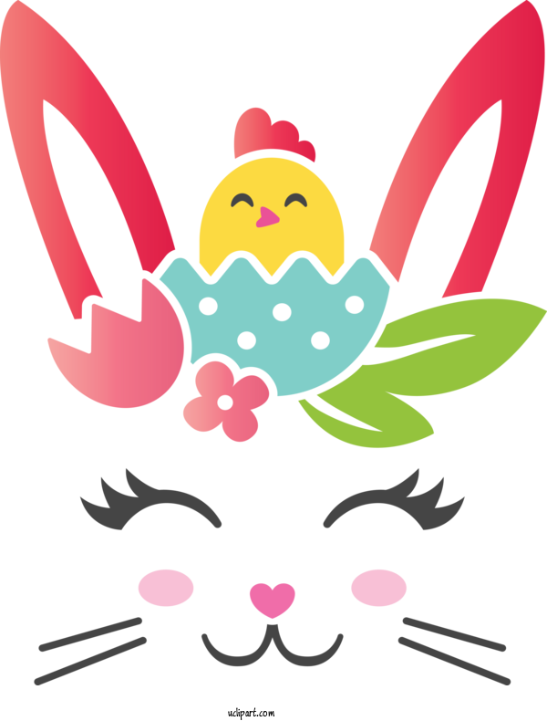 Free Holidays Pink For Easter Clipart Transparent Background