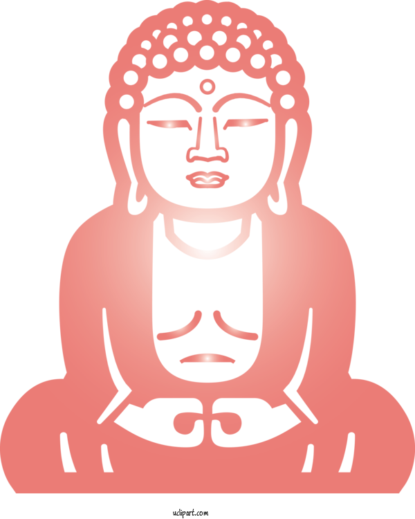 Free Religion Head Meditation For Buddhist Clipart Transparent Background