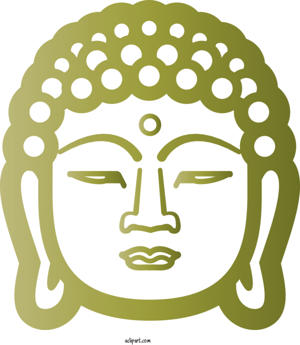 Free Religion Face Head Line Art For Buddhist Clipart Transparent Background