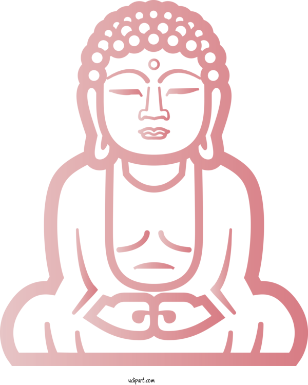 Free Religion Head Pink Cheek For Buddhist Clipart Transparent Background