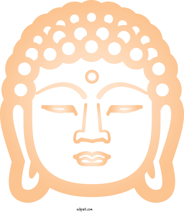 Free Religion Face Head Nose For Buddhist Clipart Transparent Background