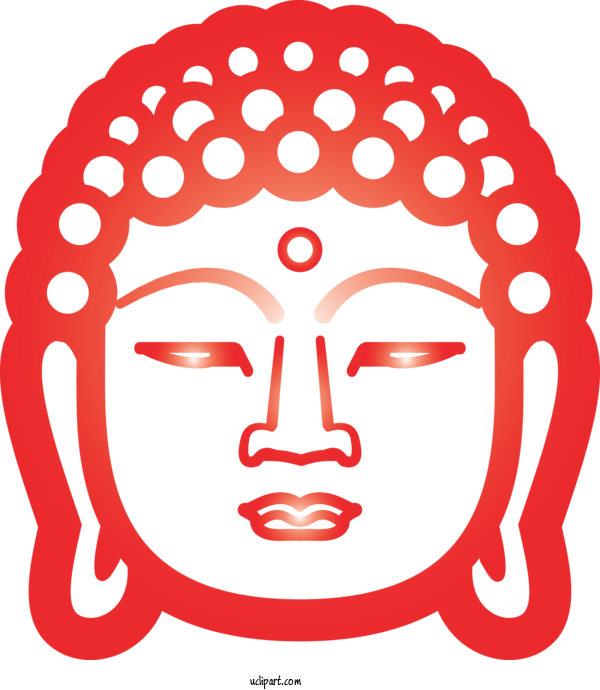 Free Religion Face Head Cheek For Buddhist Clipart Transparent Background