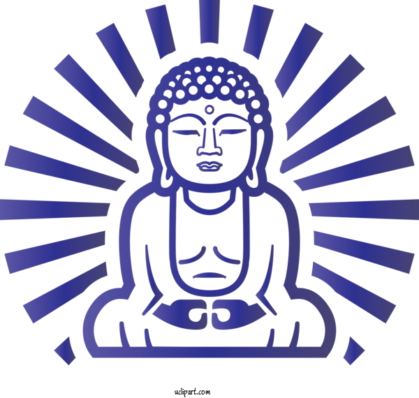 Free Religion Line Art Head Line For Buddhist Clipart Transparent Background
