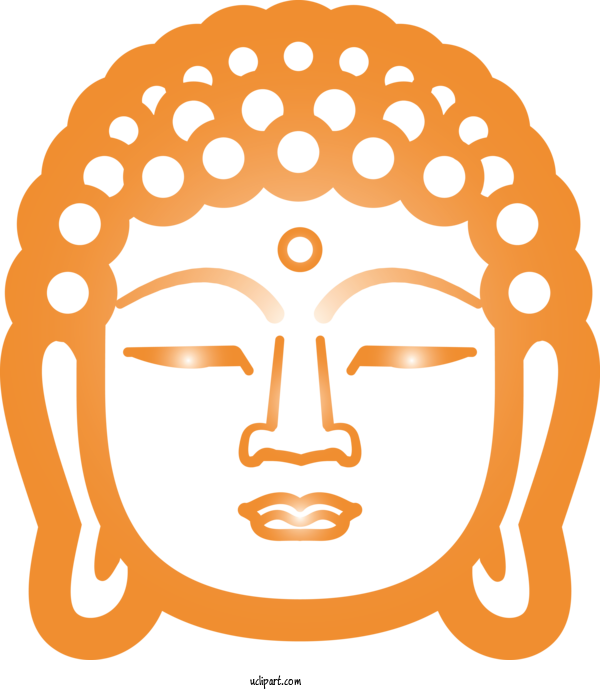 Free Religion Face Head Line Art For Buddhist Clipart Transparent Background