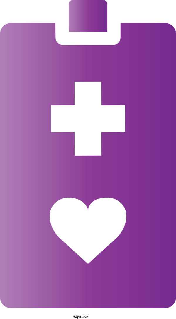 Free Medical Purple Violet Heart For Medical Equipment Clipart Transparent Background