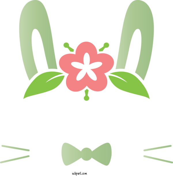 Free Holidays Green Leaf Logo For Easter Clipart Transparent Background