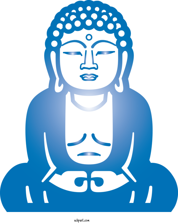 Free Religion Head Line Art Meditation For Buddhist Clipart Transparent Background