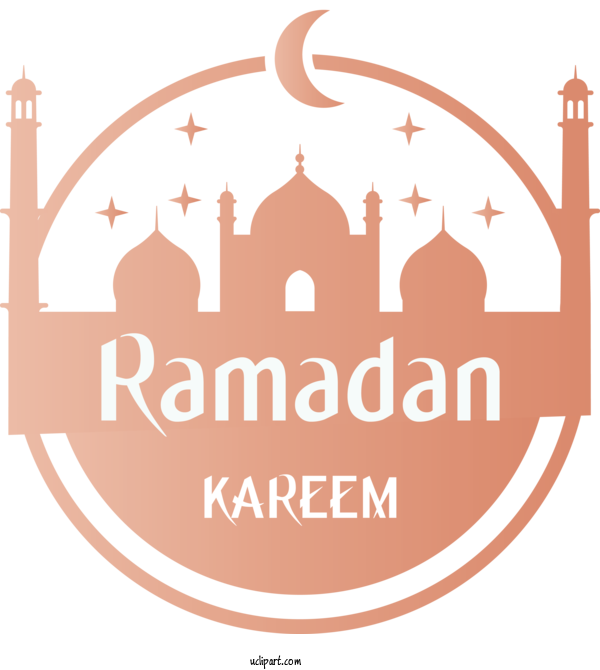 Free Holidays Logo Line Font For Ramadan Clipart Transparent Background