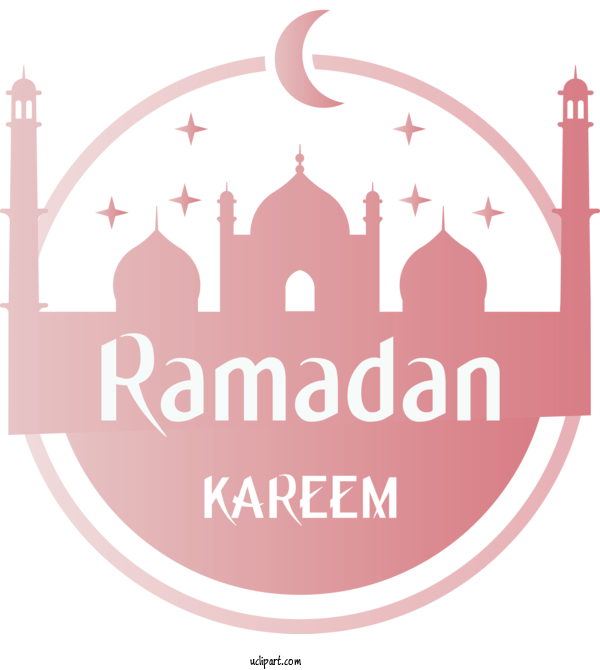 Free Holidays Logo Pink Font For Ramadan Clipart Transparent Background