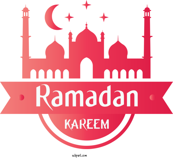 Free Holidays Red Logo Landmark For Ramadan Clipart Transparent Background