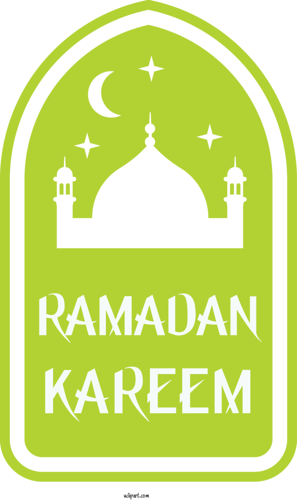 Free Holidays Green Font Logo For Ramadan Clipart Transparent Background