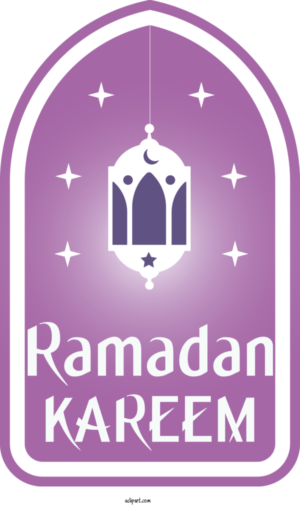 Free Holidays Logo Purple Violet For Ramadan Clipart Transparent Background