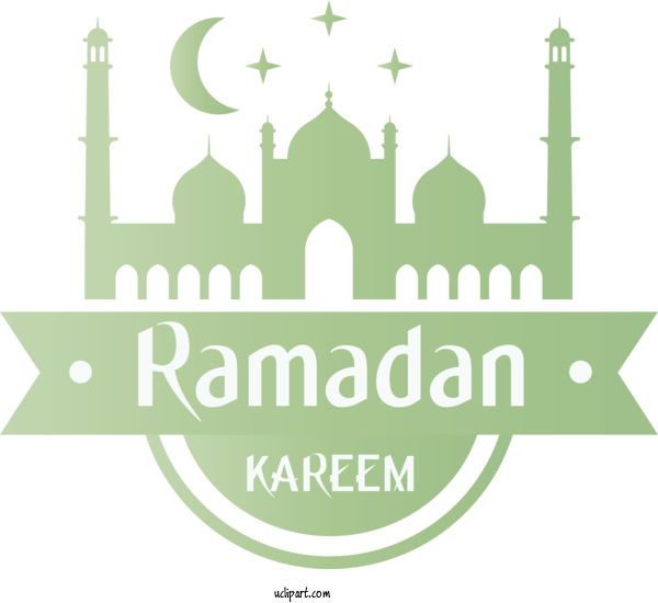 Free Holidays Logo Green Landmark For Ramadan Clipart Transparent Background