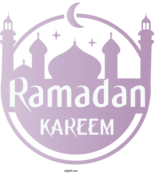 Free Holidays Logo Font Mosque For Ramadan Clipart Transparent Background