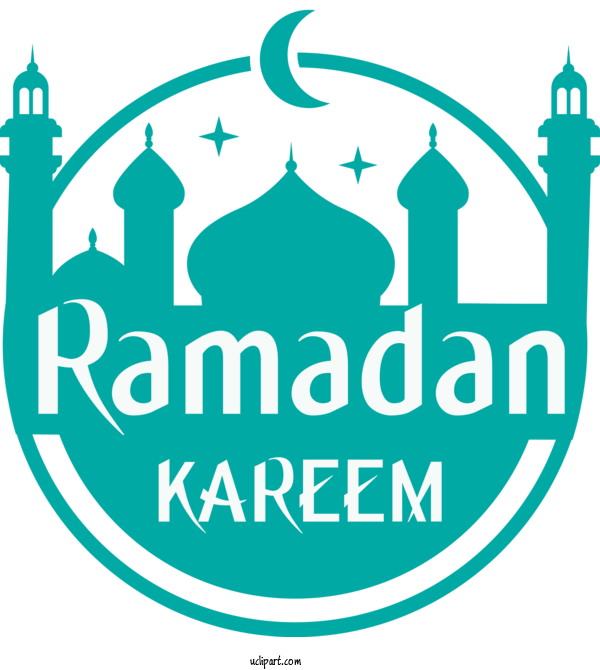 Free Holidays Logo Turquoise For Ramadan Clipart Transparent Background