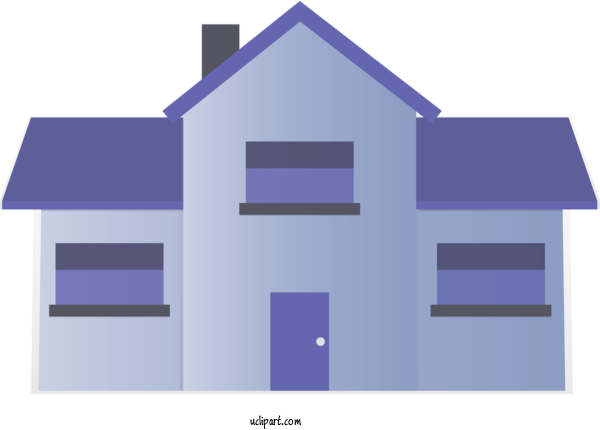 Free Buildings Violet Property House For House Clipart Transparent Background