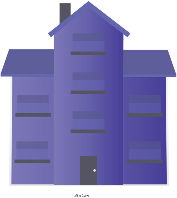 Free Buildings Violet Purple Architecture For House Clipart Transparent Background