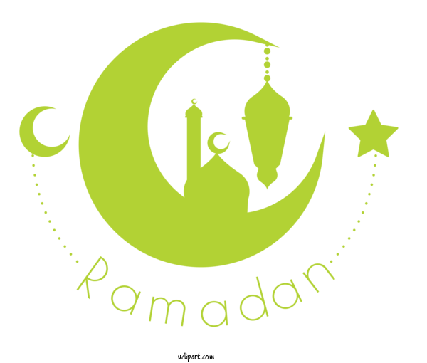 Free Holidays Logo Green Leaf For Ramadan Clipart Transparent Background