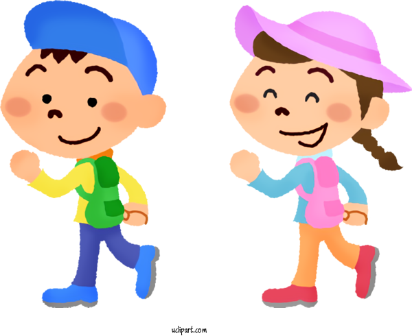 Free School Cartoon Child Playing With Kids For Back To School Clipart Transparent Background