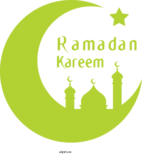 Free Holidays Green Line Logo For Ramadan Clipart Transparent Background
