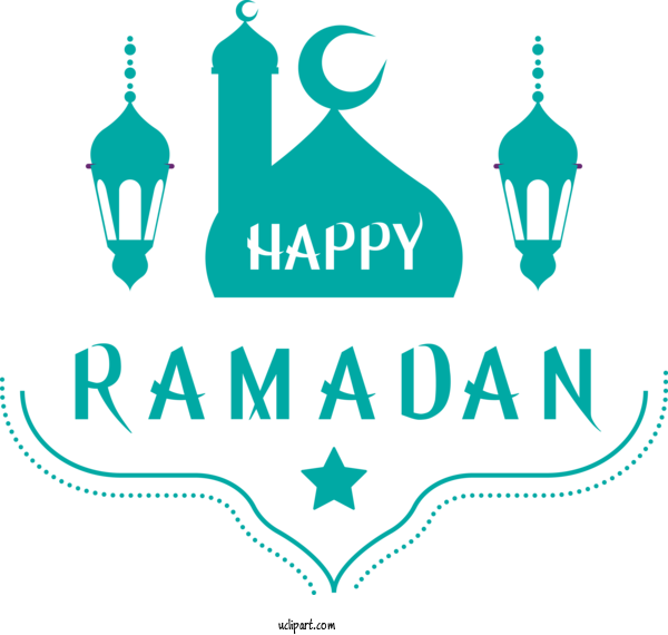 Free Holidays Green Turquoise Aqua For Ramadan Clipart Transparent Background