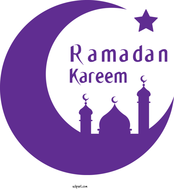 Free Holidays Violet Purple Logo For Ramadan Clipart Transparent Background