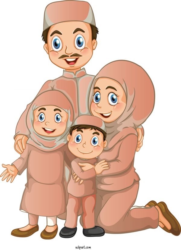Free Religion Cartoon People Finger For Muslim Clipart Transparent Background