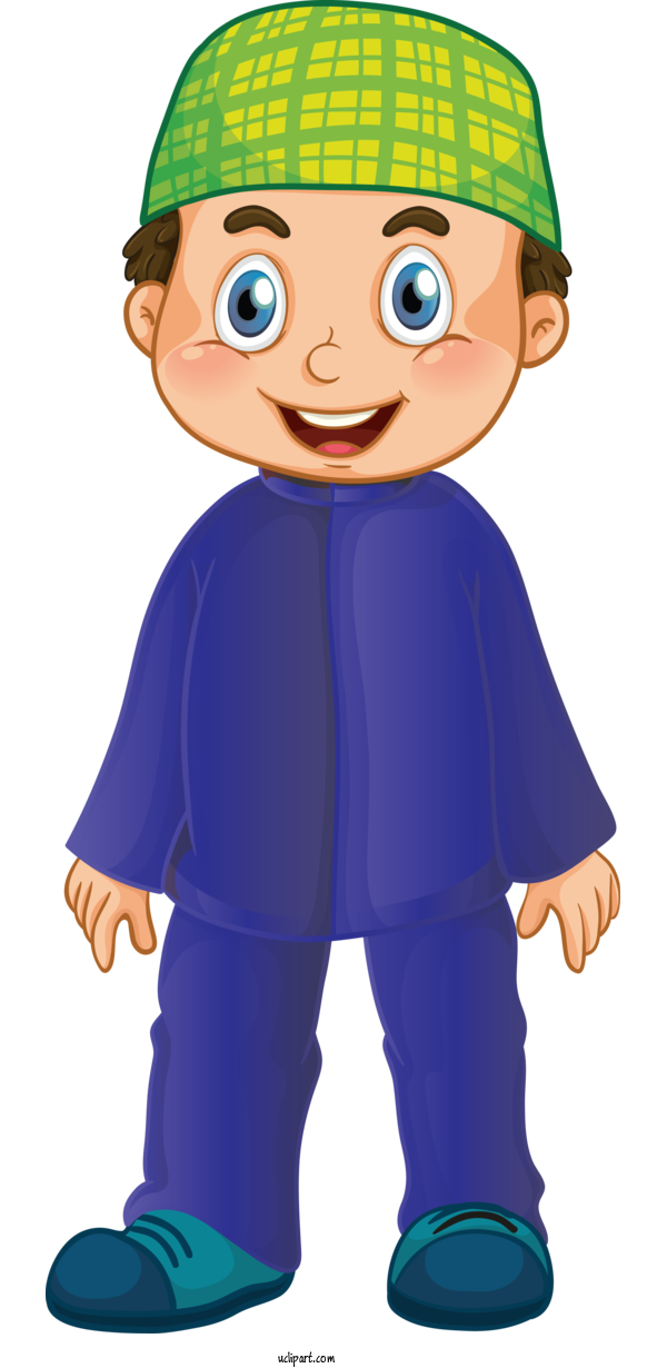 Free Religion Cartoon Animation Smile For Muslim Clipart Transparent Background