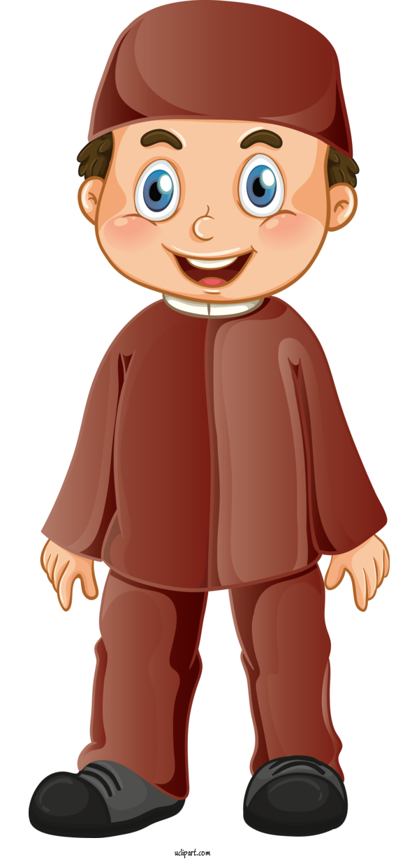 Free Religion Cartoon Child Animation For Muslim Clipart Transparent Background