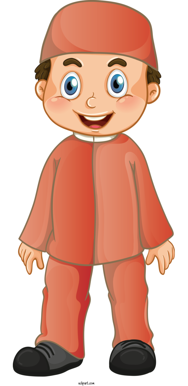 Free Religion Cartoon Child Toddler For Muslim Clipart Transparent Background