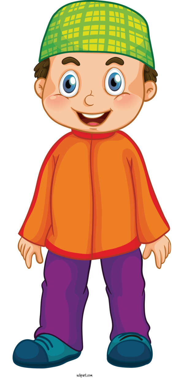 Free Religion Cartoon Child Toddler For Muslim Clipart Transparent Background