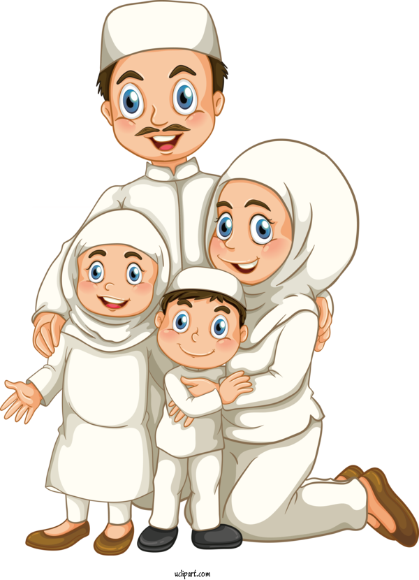 Free Religion People Cartoon Finger For Muslim Clipart Transparent Background