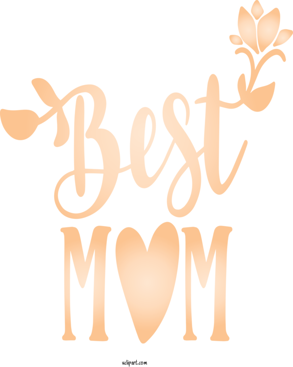 Free Holidays Text Font Logo For Mothers Day Clipart Transparent Background