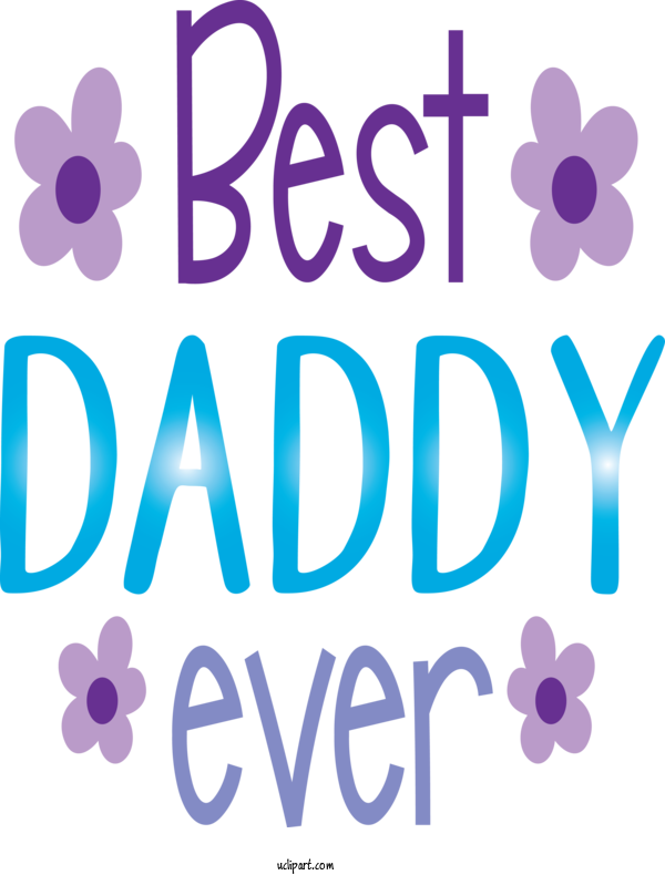Free Holidays Purple Text Font For Fathers Day Clipart Transparent Background