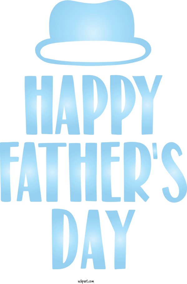 Free Holidays Hat Text Logo For Fathers Day Clipart Transparent Background