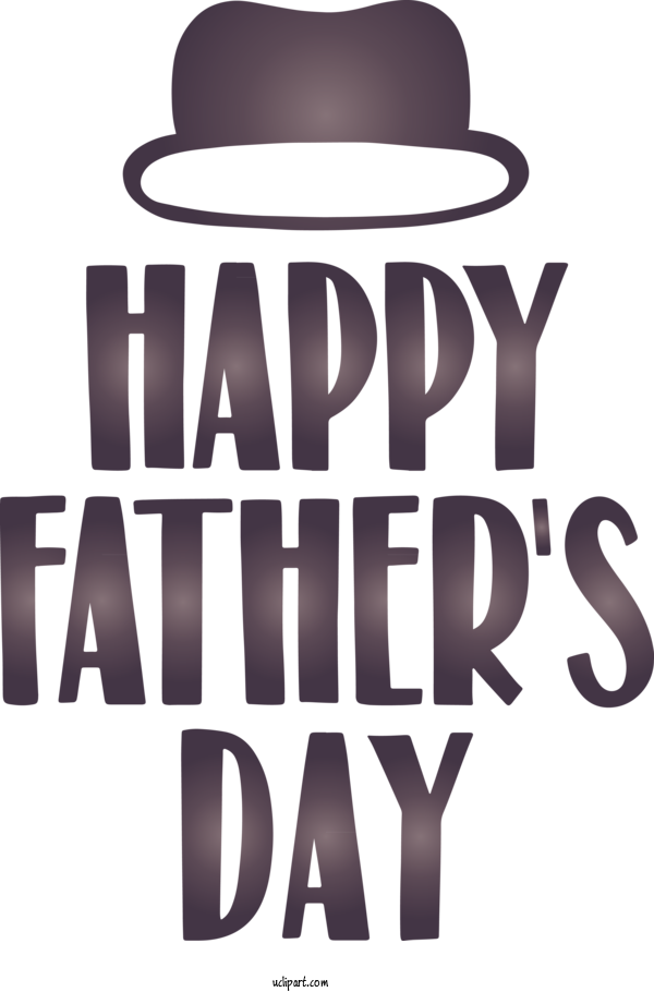 Free Holidays Hat Font Fedora For Fathers Day Clipart Transparent Background