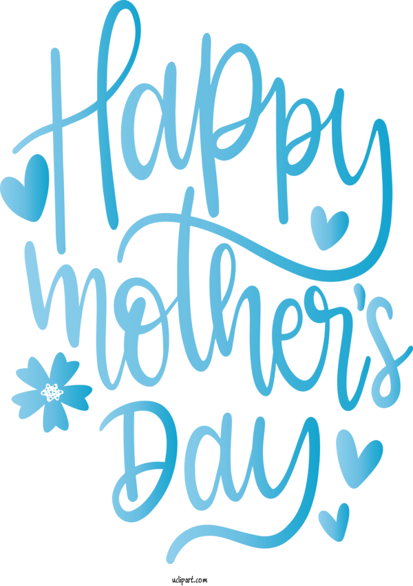 Free Holidays Text Font Calligraphy For Mothers Day Clipart Transparent Background