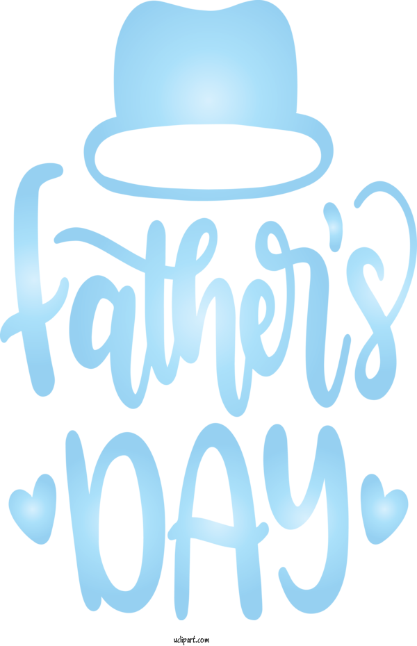 Free Holidays Text Font Logo For Fathers Day Clipart Transparent Background