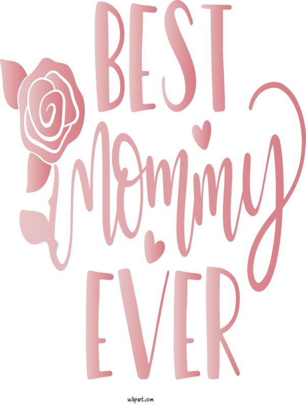 Free Holidays Font Text Pink For Mothers Day Clipart Transparent Background