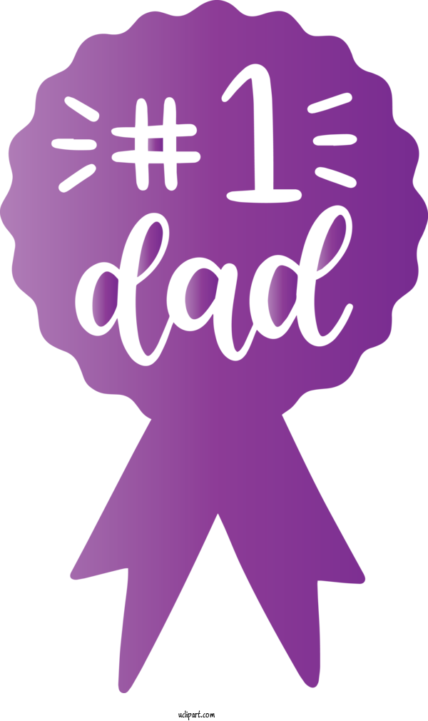 Free Holidays Purple Violet Font For Fathers Day Clipart Transparent Background