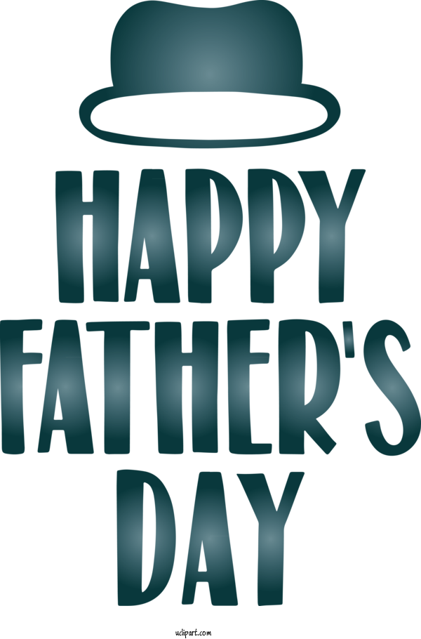 Free Holidays Hat Font Text For Fathers Day Clipart Transparent Background