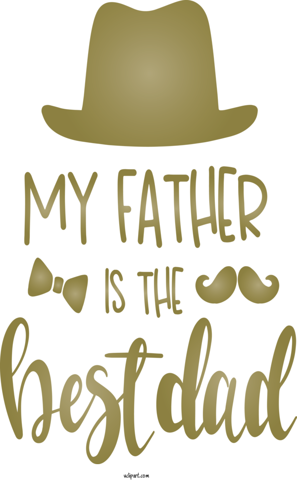 Free Holidays Clothing Hat Font For Fathers Day Clipart Transparent Background