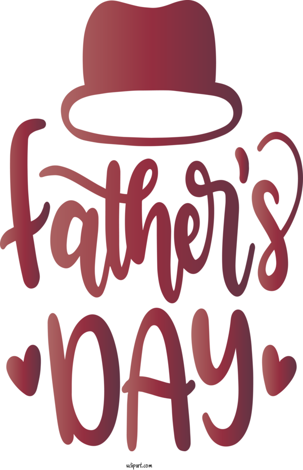 Free Holidays Font Text Hat For Fathers Day Clipart Transparent Background