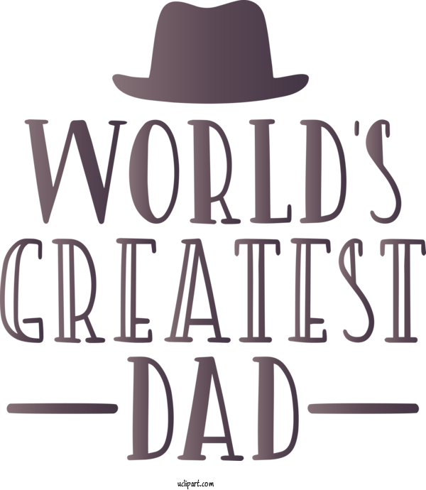Free Holidays Hat Clothing Font For Fathers Day Clipart Transparent Background