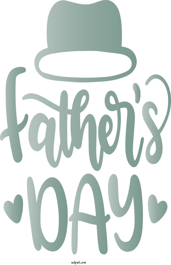 Free Holidays Font Green Text For Fathers Day Clipart Transparent Background