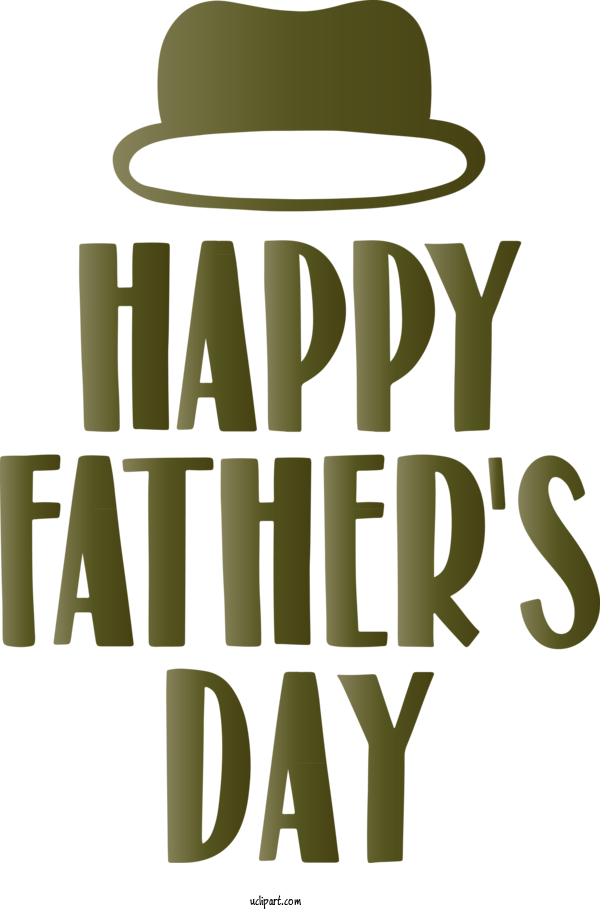 Free Holidays Hat Font Headgear For Fathers Day Clipart Transparent Background