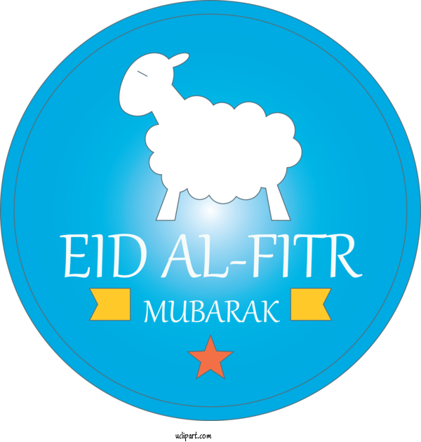 Free Holidays Logo Turquoise Goats For Eid Al Fitr Clipart Transparent Background