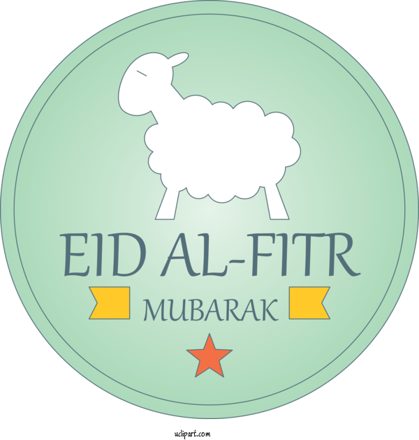 Free Holidays Goats Logo Livestock For Eid Al Fitr Clipart Transparent Background